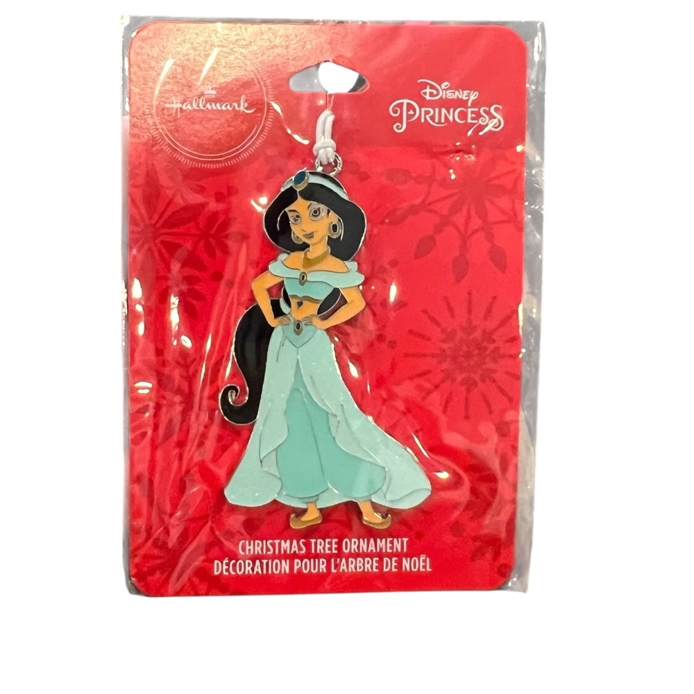 Hallmark Disney’s Princess Jasmine Christmas Tree Ornament Metal Enamel NEW
